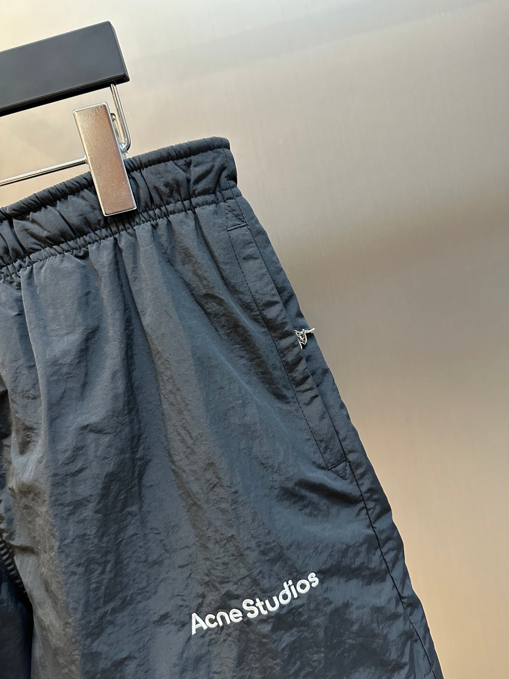 Acne Studios Elastic Waist Graphic Casual Shorts