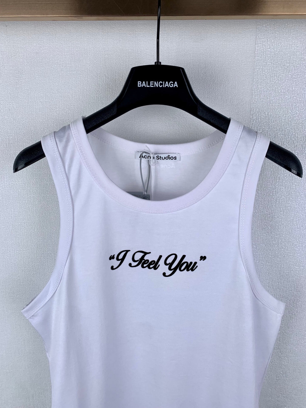 Acne Studios Text Print Sleeveless Tank Top