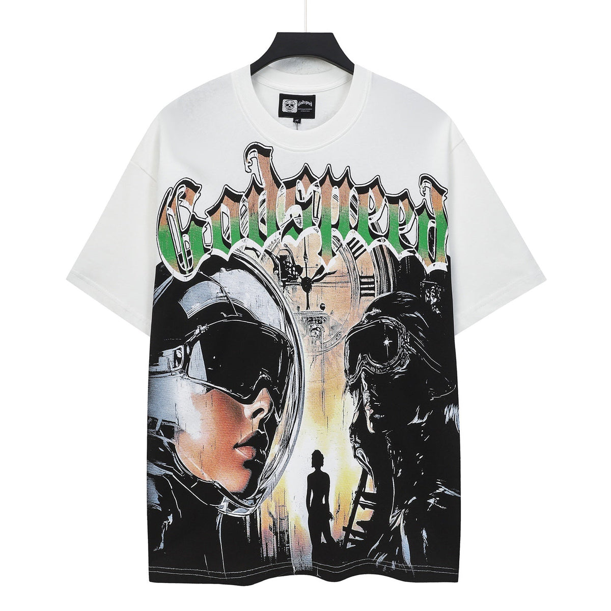 Godspeed Time Travel Pilots Short Sleeve Tee (Vintage White)