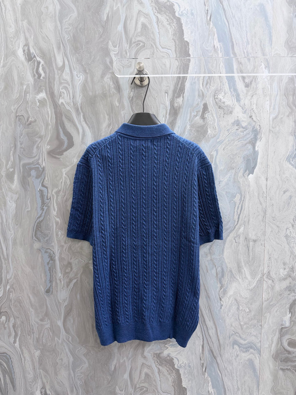 Ralph Lauren Men's Cable‑Knit Short‑Sleeve Polo Shirt