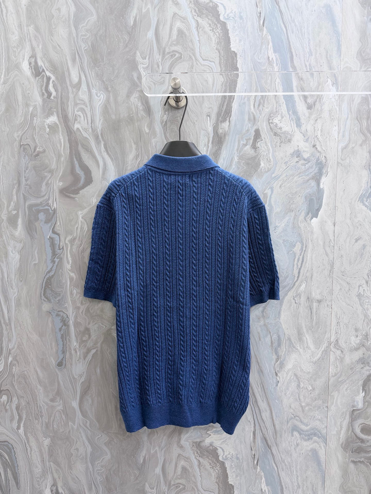 Ralph Lauren Men's Cable‑Knit Short‑Sleeve Polo Shirt