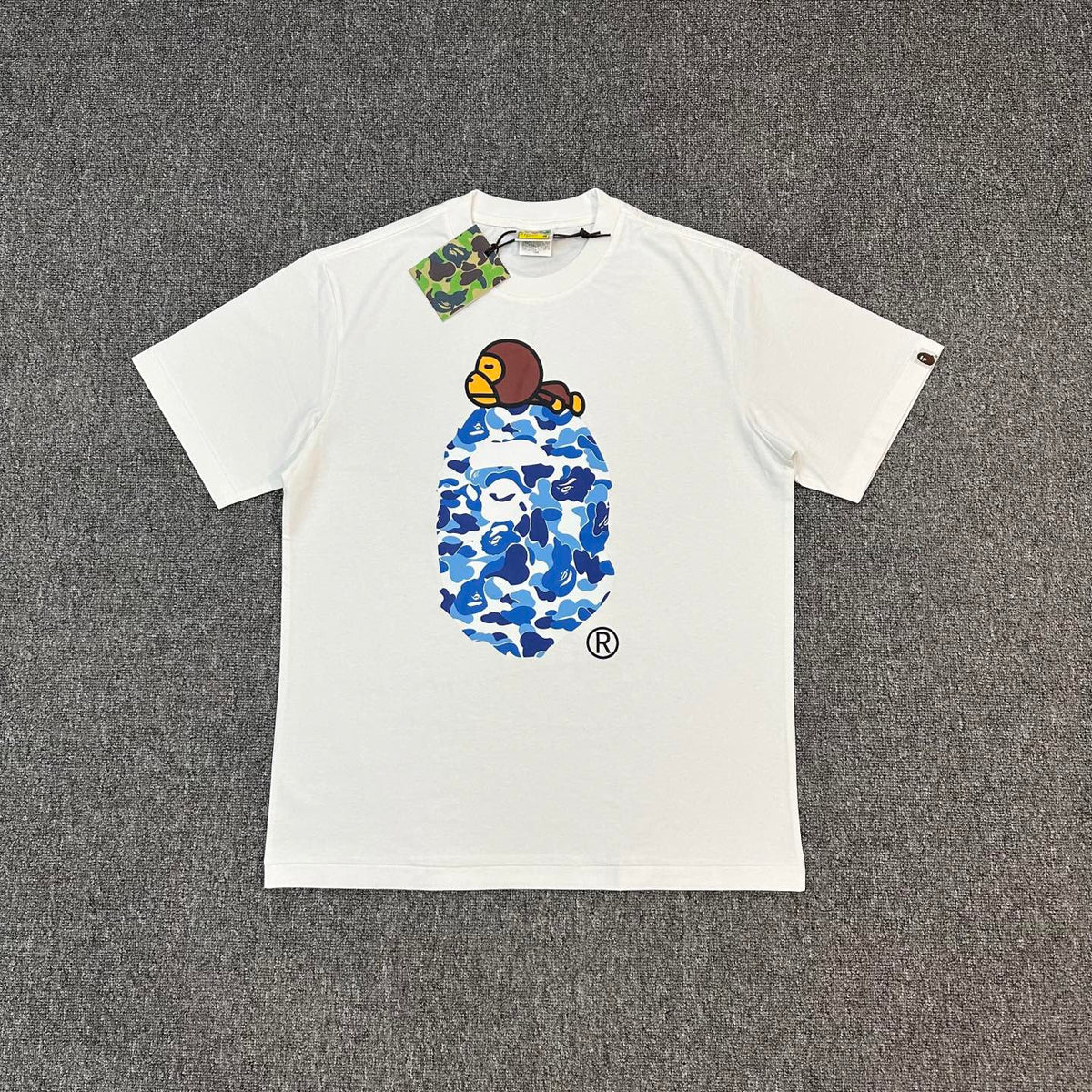 BAPE SS25 ABC Camo Baby Milo Ape Head Oversized Heavyweight Unisex T-Shirt