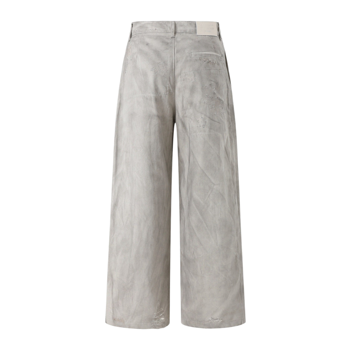 Acne Studios Distressed Washed‑Out Wide‑Leg Trousers