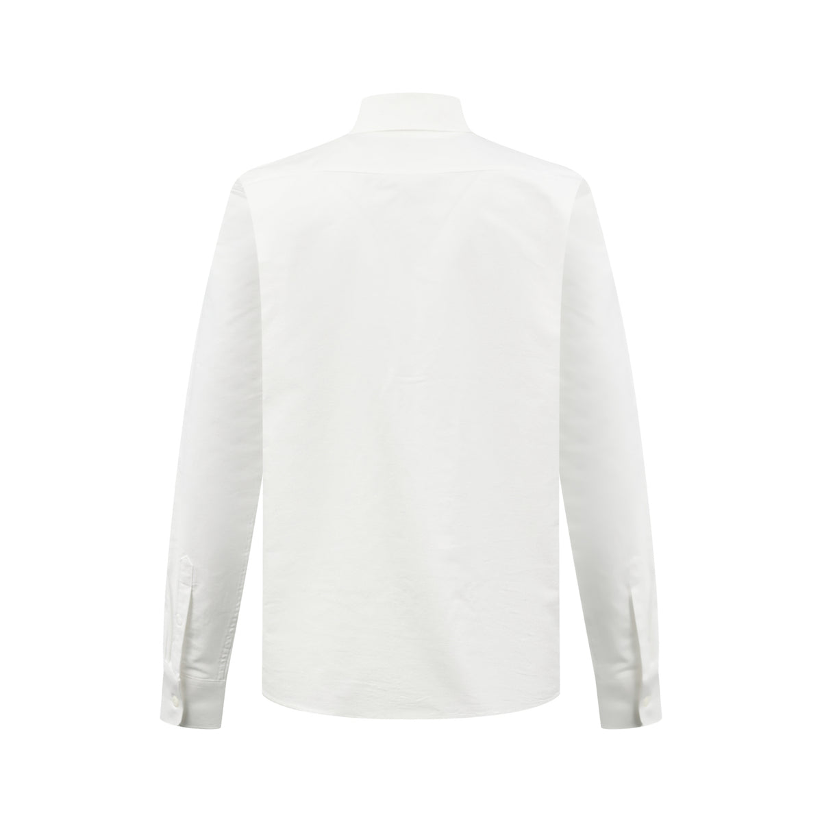 Men's Long‑Sleeve Button‑Down Shirt, Small Logo Embroidery On Left Chest