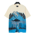 Godspeed Helicopter Liberty Statue Vintage Graphic Tee