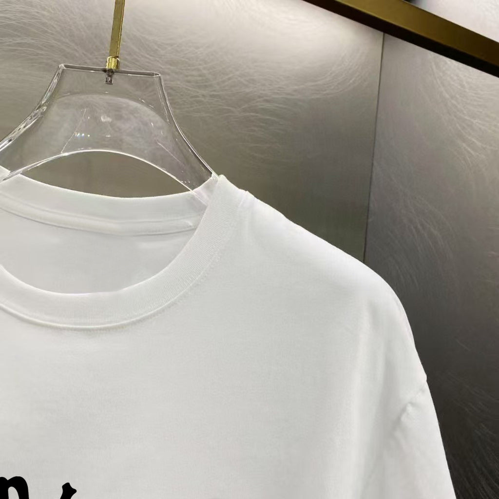 Amiri Preemo Vinyl Record Front Graphic Crew‑Neck Short‑Sleeve T‑Shirt