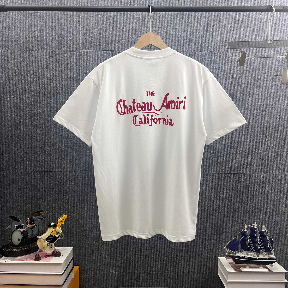 AMIRI Chateau AMIRI California Chest‑Logo Short‑Sleeve Tee