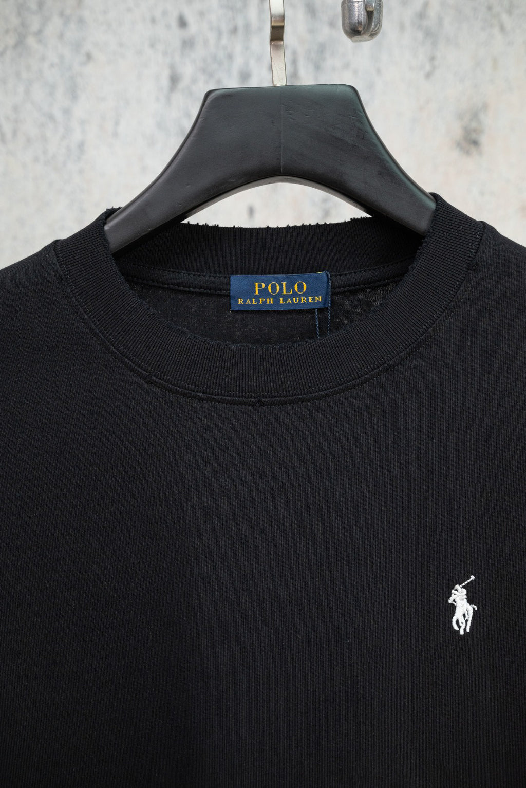 Men's Short‑Sleeve Crew Neck Cotton T‑Shirt with Pony Embroidery