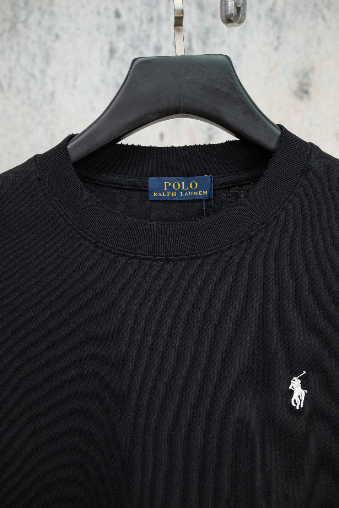 Men's Short‑Sleeve Crew Neck Cotton T‑Shirt with Pony Embroidery