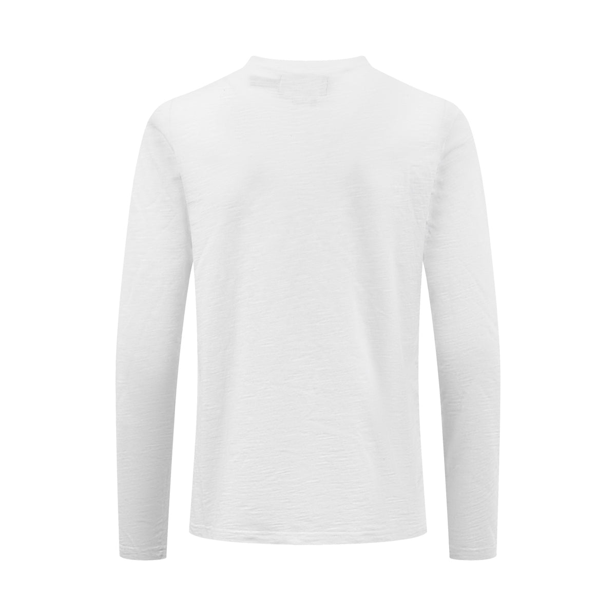 Men's Long‑Sleeve Henley Shirt With Small Blue Pony Embroidery