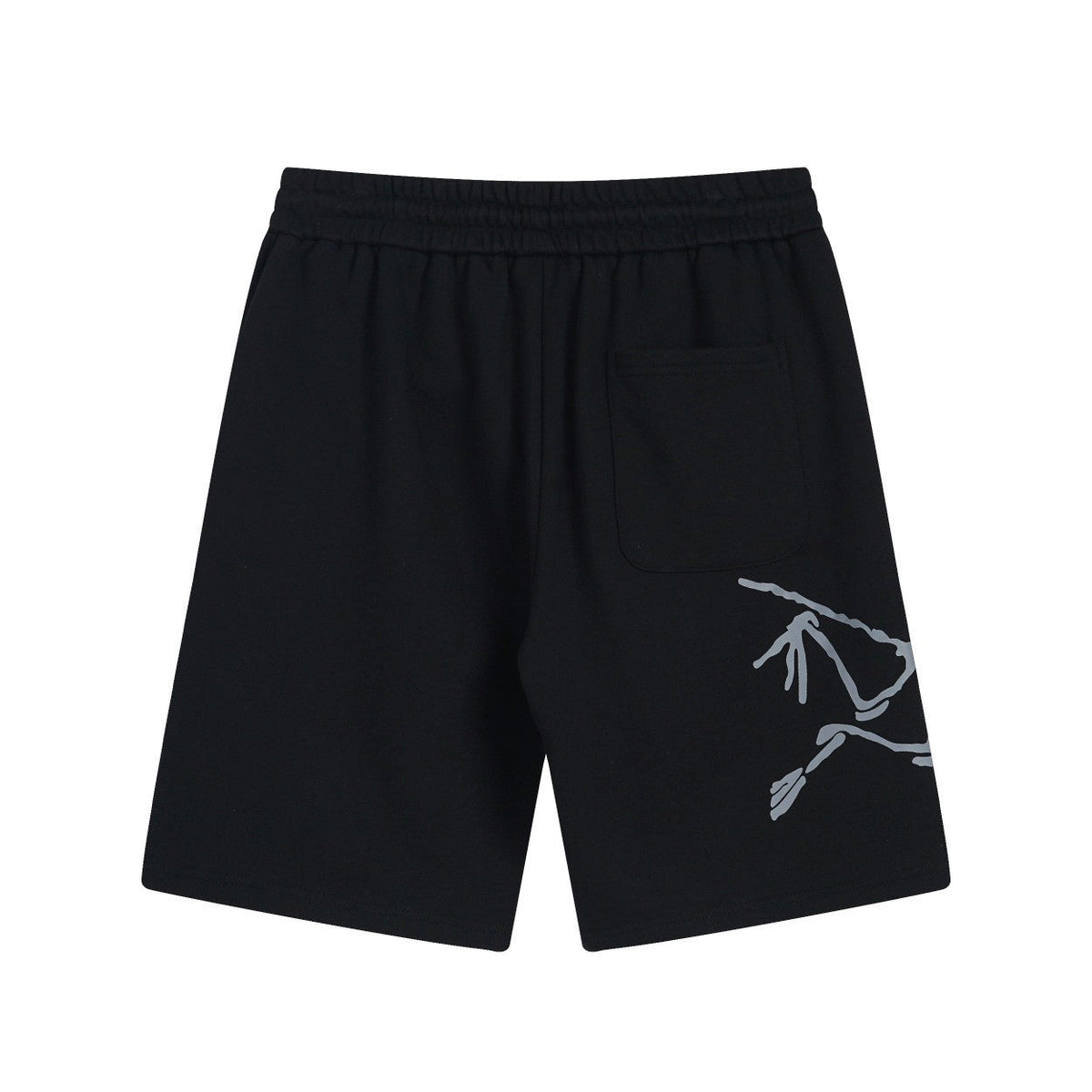 Arc'teryx Skeleton Fossil‑Bird Graphic Drawstring Sweat Shorts