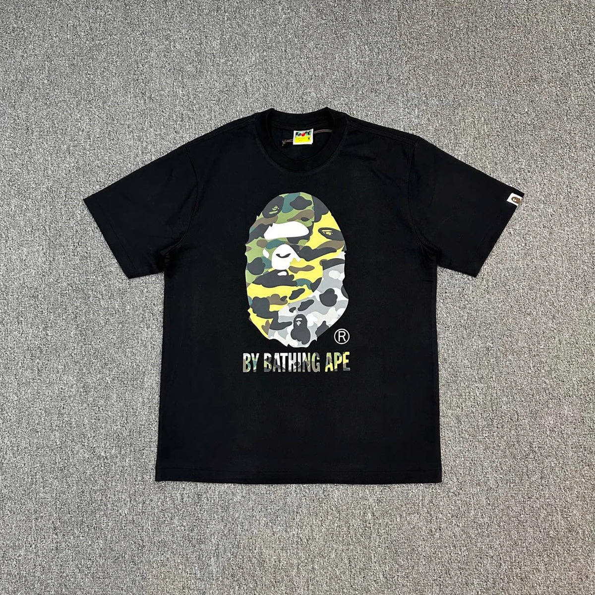 BAPE SS25 1st Camo Mixed Colour Ape Head "By Bathing Ape" Oversized Heavyweight Unisex T-Shirt