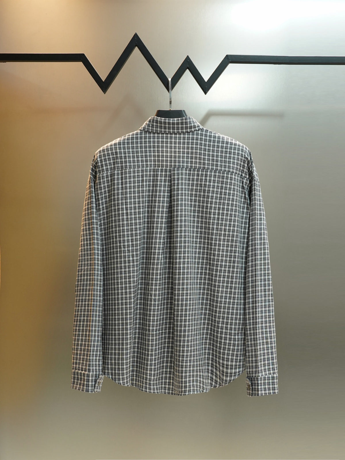 Acne Studios Check Patch‑Pocket Long‑Sleeve Button‑Down Shirt