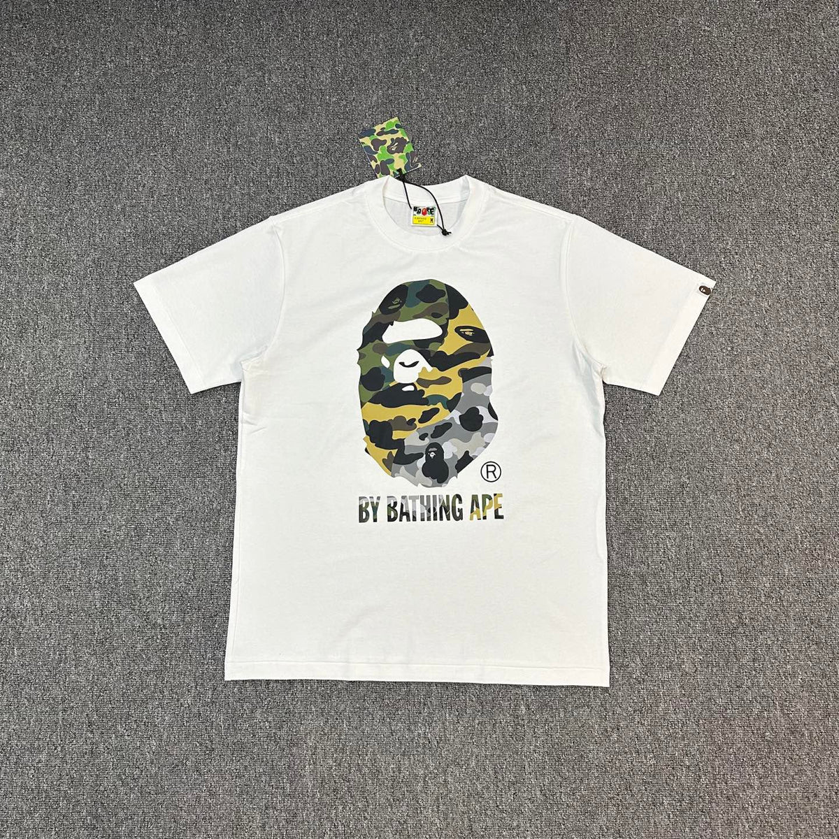 BAPE SS25 1st Camo Mixed Colour Ape Head "By Bathing Ape" Oversized Heavyweight Unisex T-Shirt