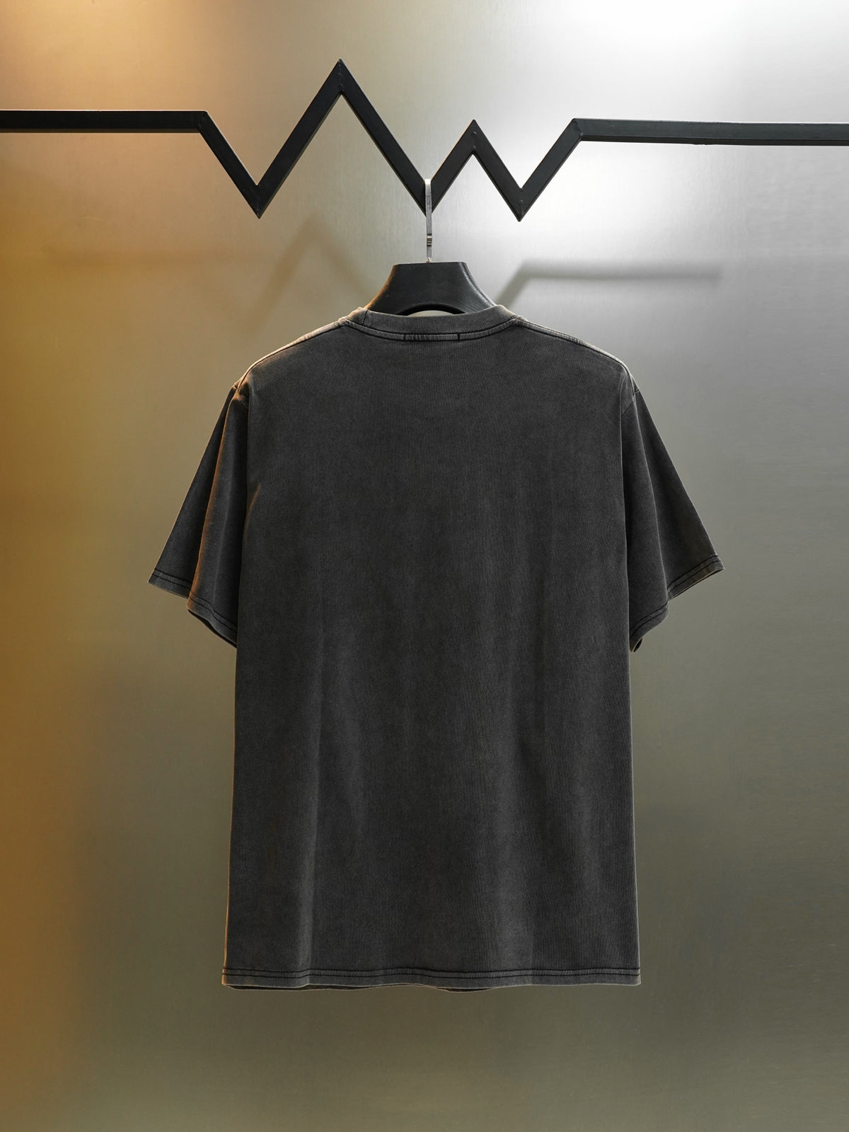Acne Studios Washed Effect Front Logo Crew‑Neck Short‑Sleeve T‑Shirt