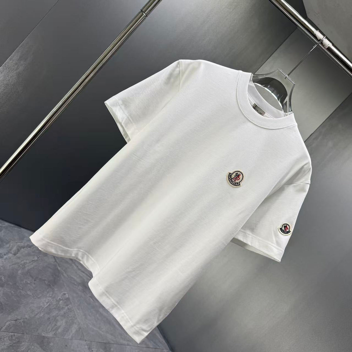 Moncler Classic Badge T-Shirt White