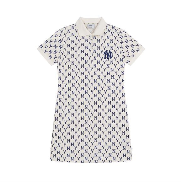NY Yankees All-Over NY Monogram Polo Dress