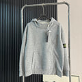Stone Island Full-Zip Hoodie with Compass Badge