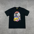 BAPE Graffiti Tag Multi-Colour Ape Head Full-Fill Print Tee Oversized Unisex T-Shirt