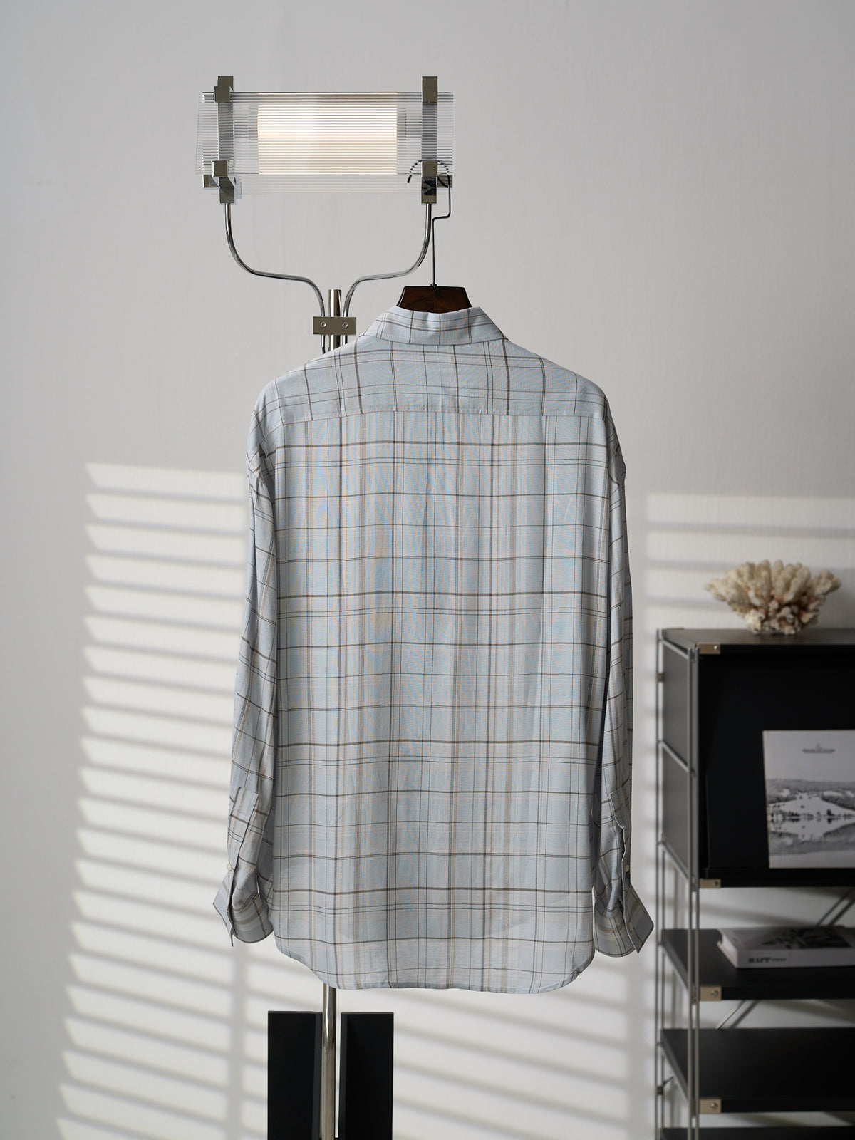 Acne Studios Plaid Oversized Long‑Sleeve Button‑Down Shirt