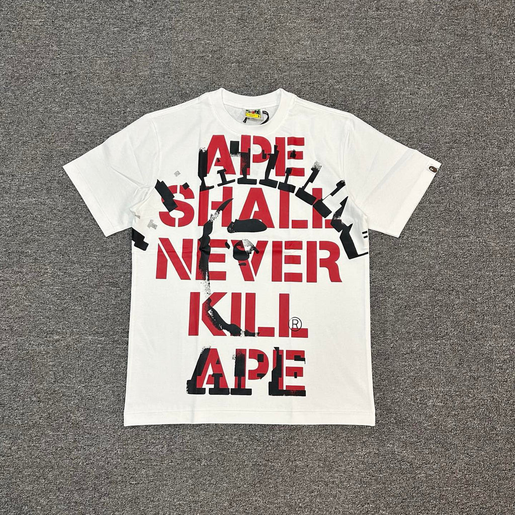 BAPE SS25 "Ape Shall Never Kill Ape" Oversized Heavyweight Unisex T-Shirt
