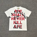 BAPE SS25 "Ape Shall Never Kill Ape" Oversized Heavyweight Unisex T-Shirt