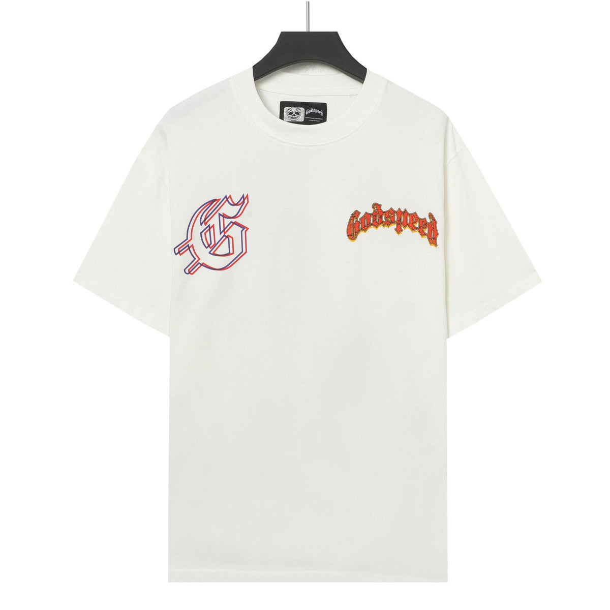 Godspeed Cowboy Skeleton Desert Cactus Double‑Sided Graphic T‑Shirt