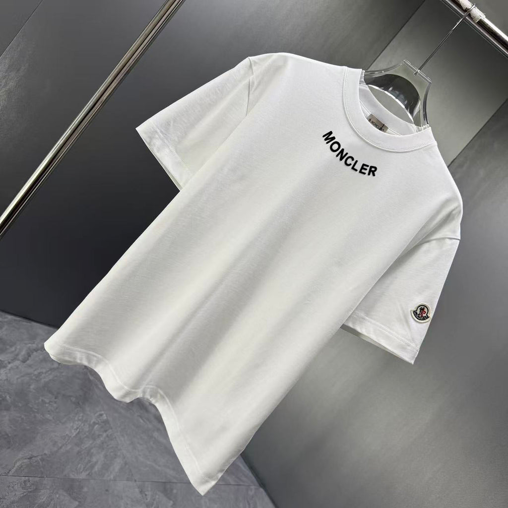 Moncler Lettering Logo T-Shirt White