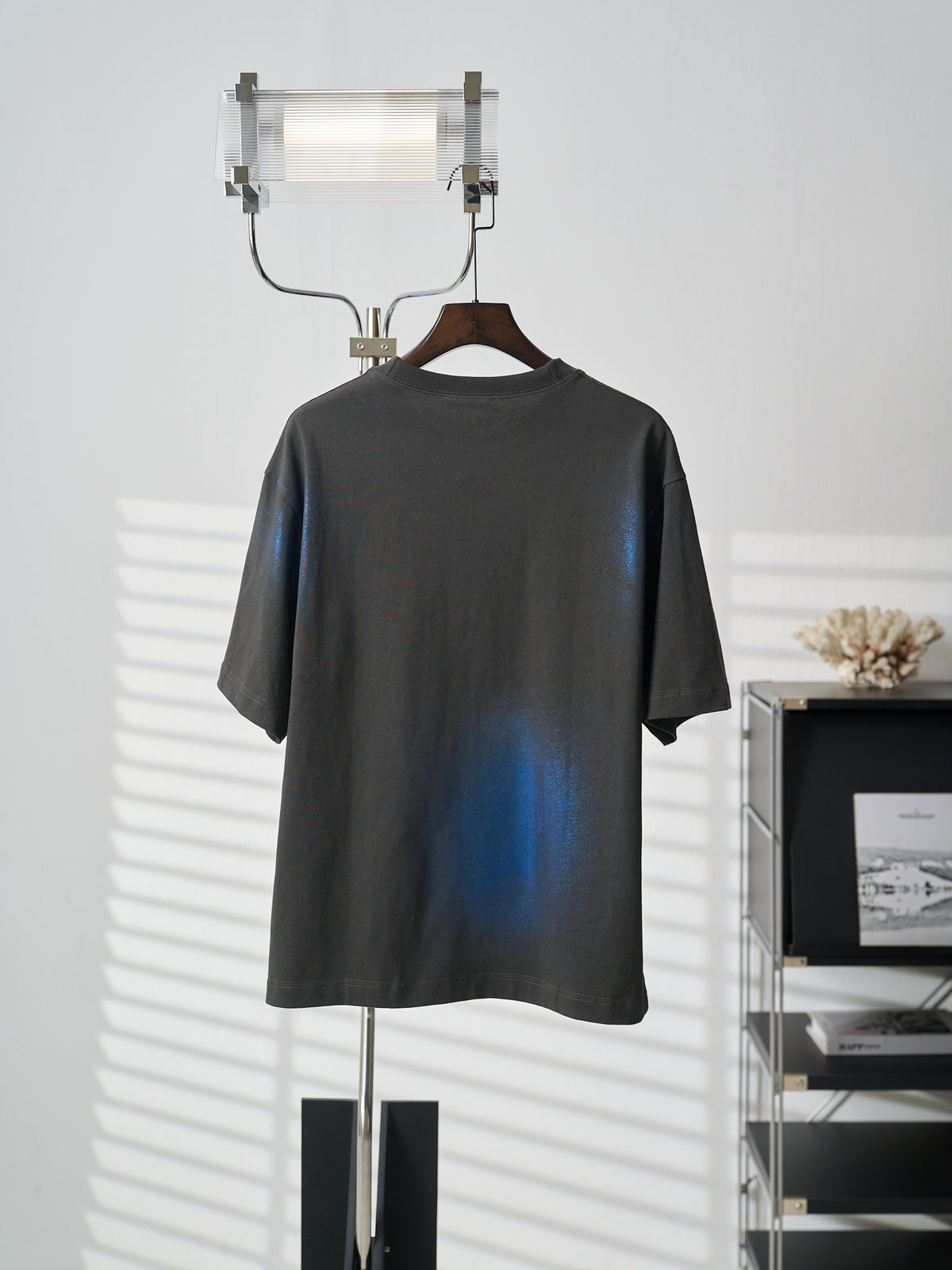 Acne Studios Gradient Metallic Finish Oversized Short‑Sleeve T‑Shirt
