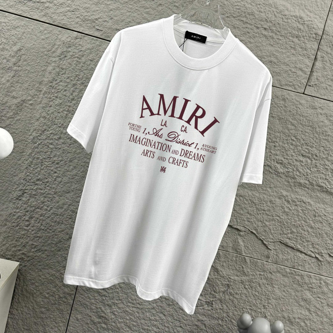 AMIRI LA Arts and Crafts Graphic Crew-Neck Short-Sleeve T-Shirt
