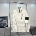 Stone Island Reflective Lightweight Hooded Windbreaker with Compass Badge