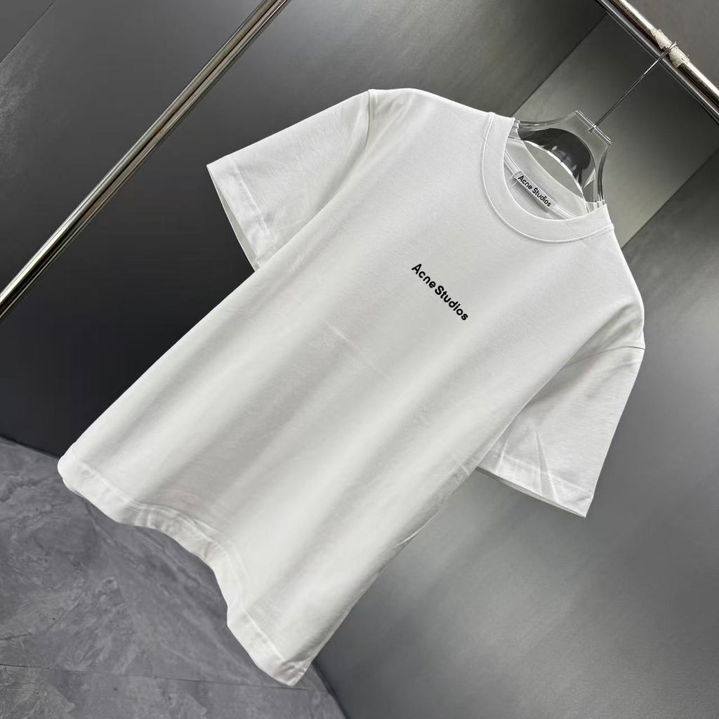Acne Studios Centered Text‑Logo Crew‑Neck Short‑Sleeve T‑Shirt