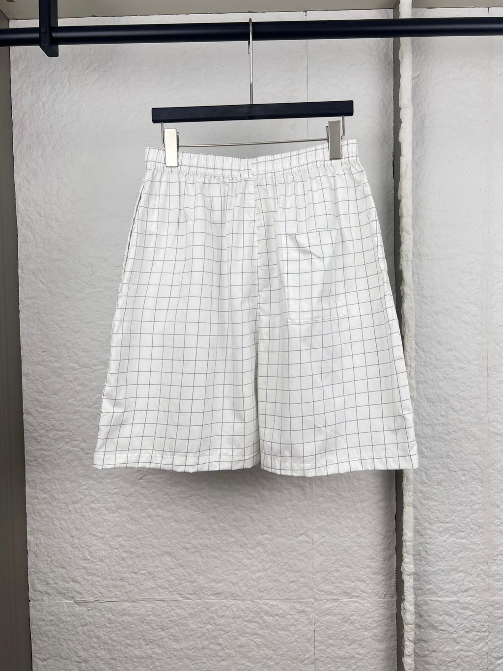 Acne Studios Grid‑Pattern Drawstring Casual Shorts