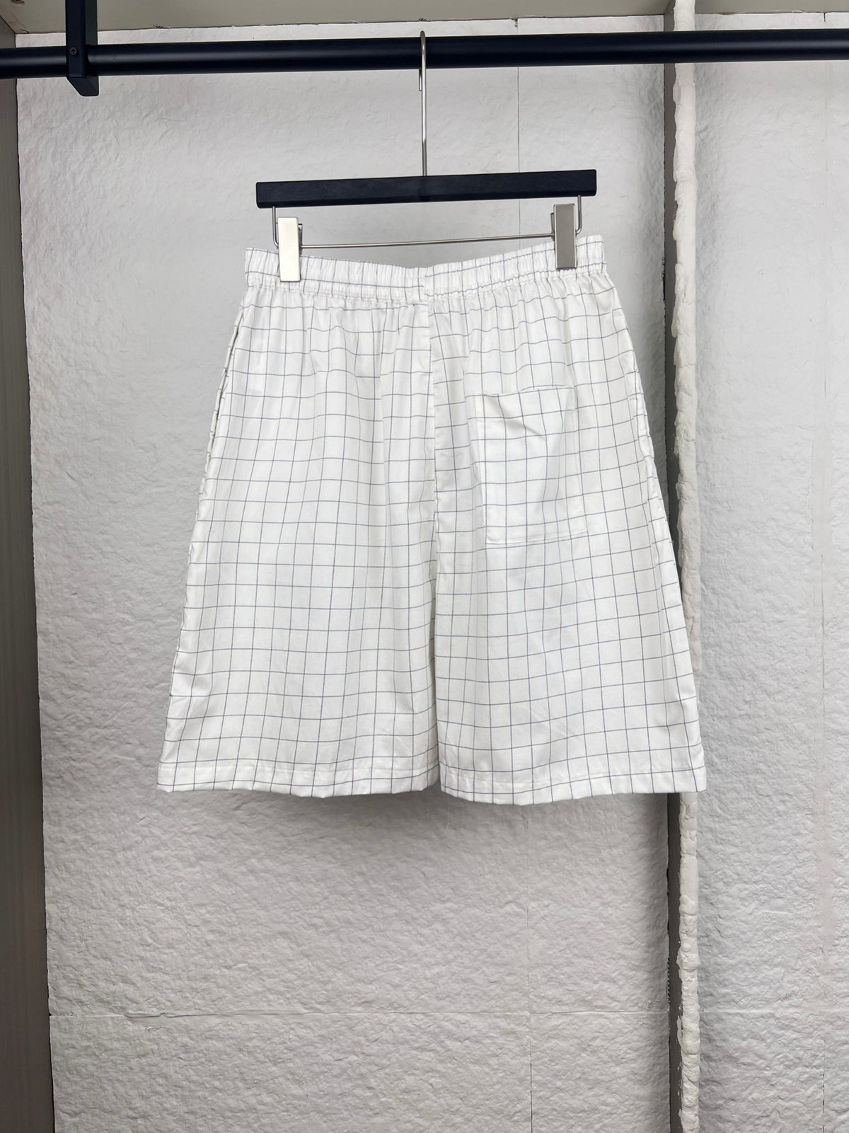 Acne Studios Grid‑Pattern Drawstring Casual Shorts