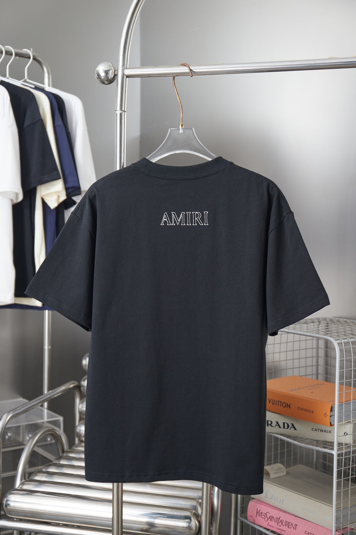AMIRI MA Monogram Pocket Crew‑Neck Short‑Sleeve T‑Shirt