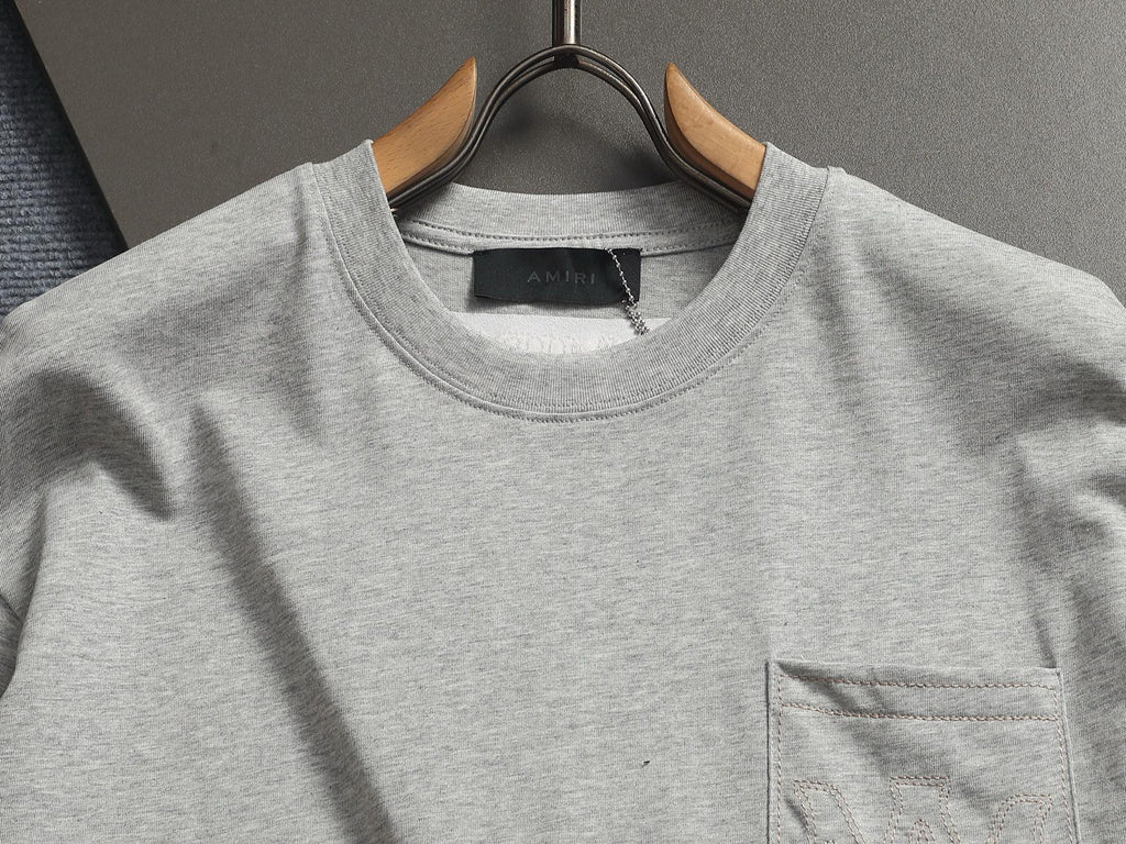 Amiri Crew‑Neck Pocket Short‑Sleeve T‑Shirt