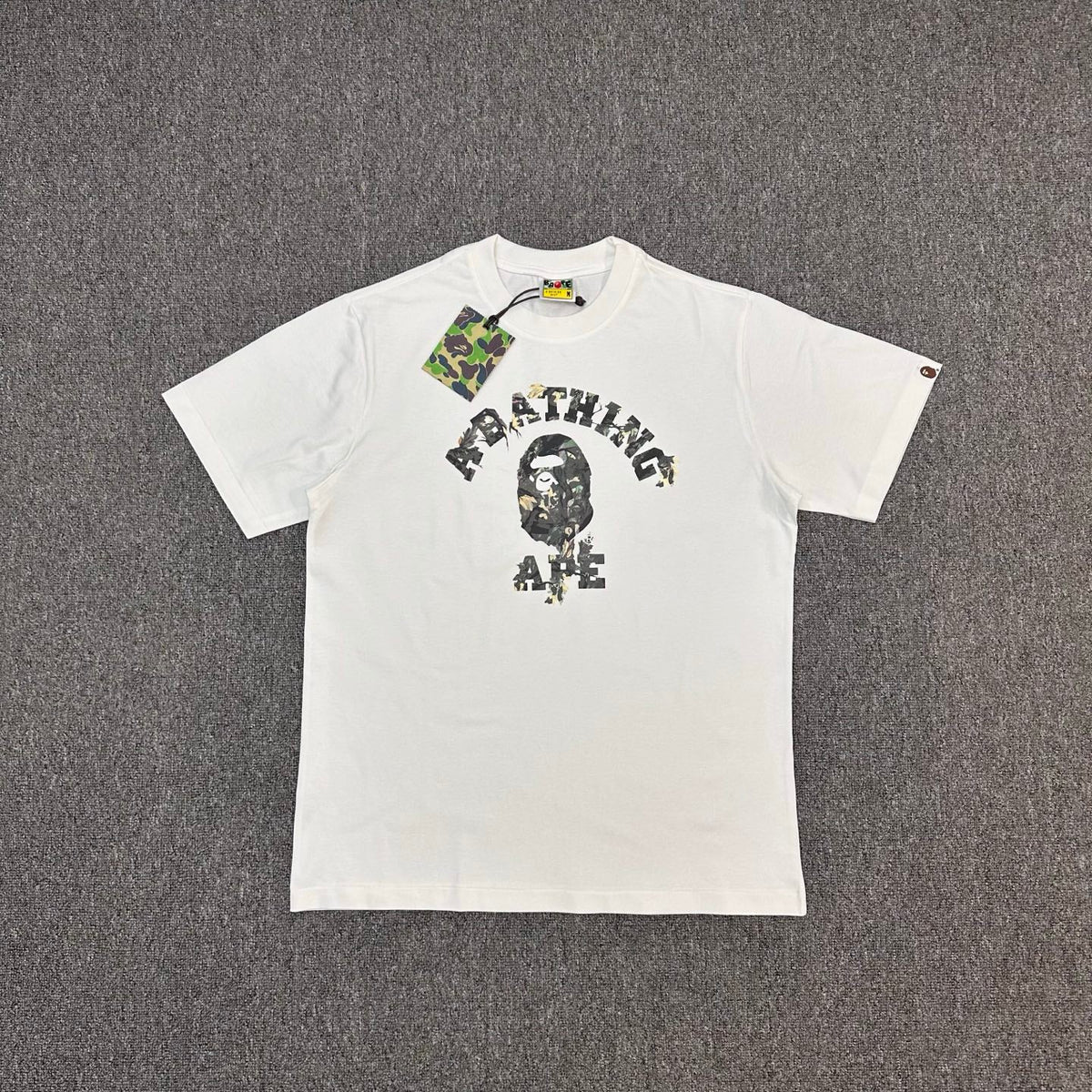BAPE Tree Edge Camo College Ape Head Heavyweight Oversized Unisex T-Shirt