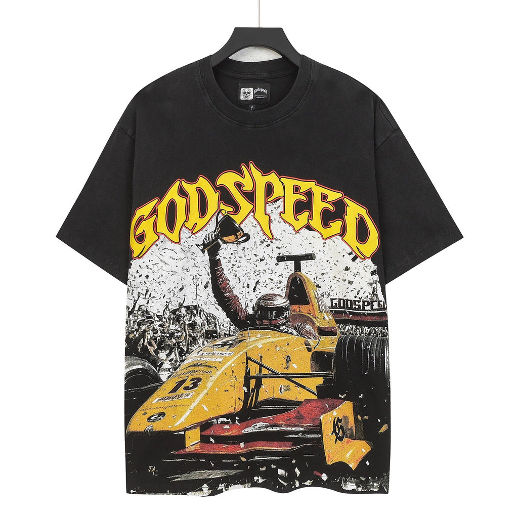 Godspeed Victory Lap Short Sleeve Tee (Washed Black)
