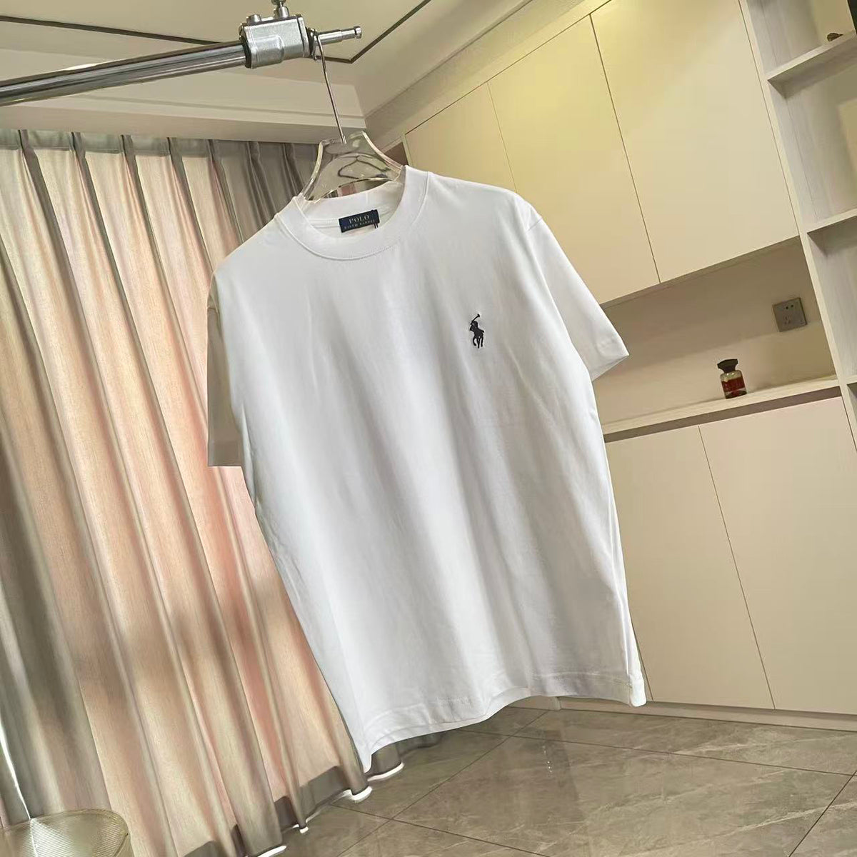 Polo Ralph Lauren Men’s Crew‑Neck Short‑Sleeve T‑Shirt With Dark Pony Embroidery