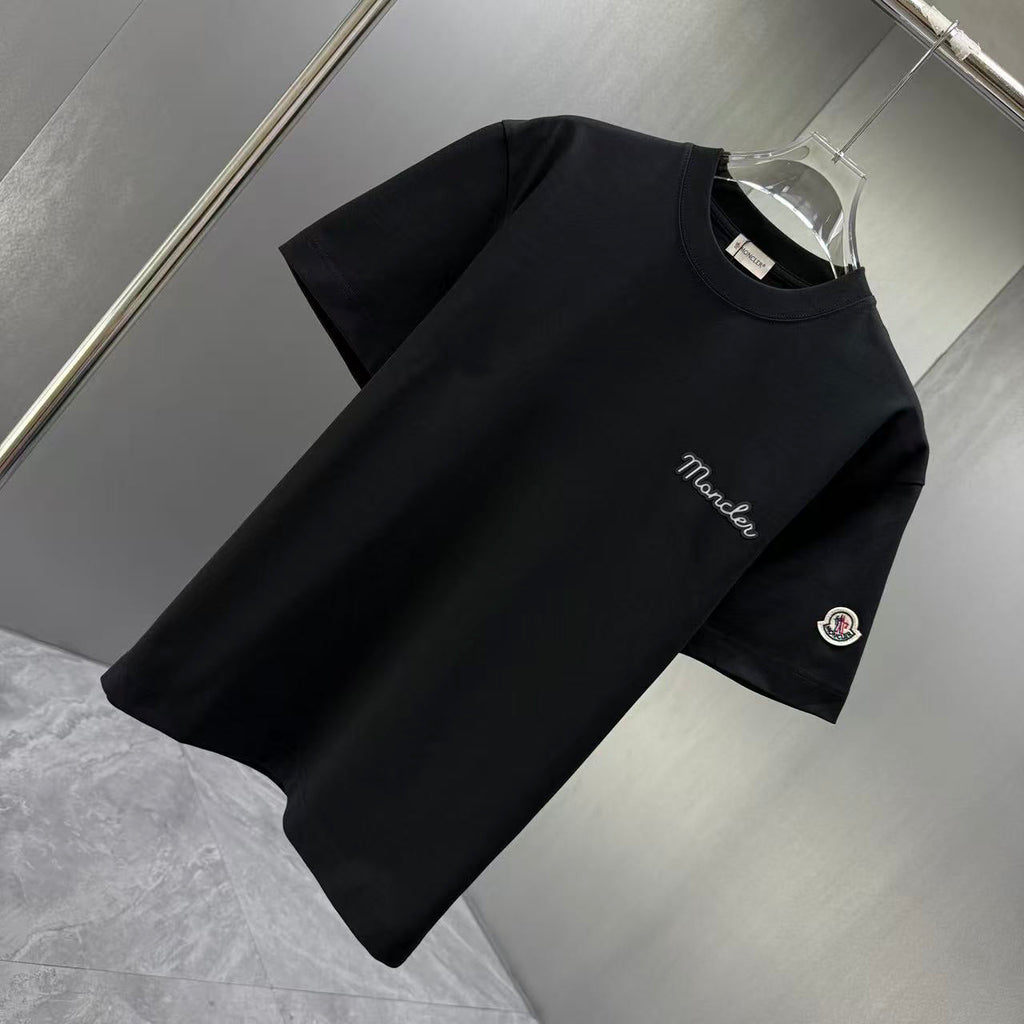 Moncler Script Logo T-Shirt Black