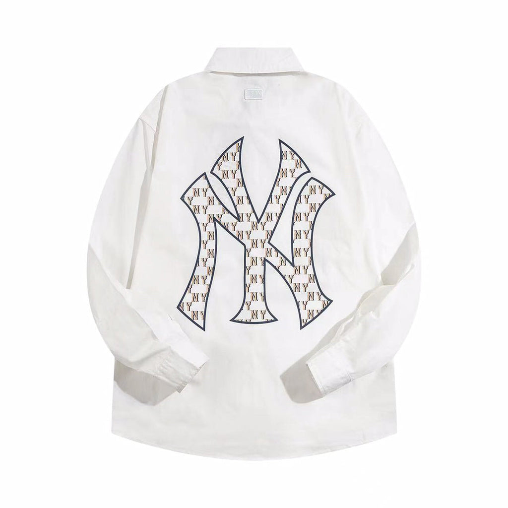 NY Yankees Embroidered NY Oxford Button-Down Shirt