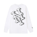 NY Mets Sketch Fill Long Sleeve T-Shirt