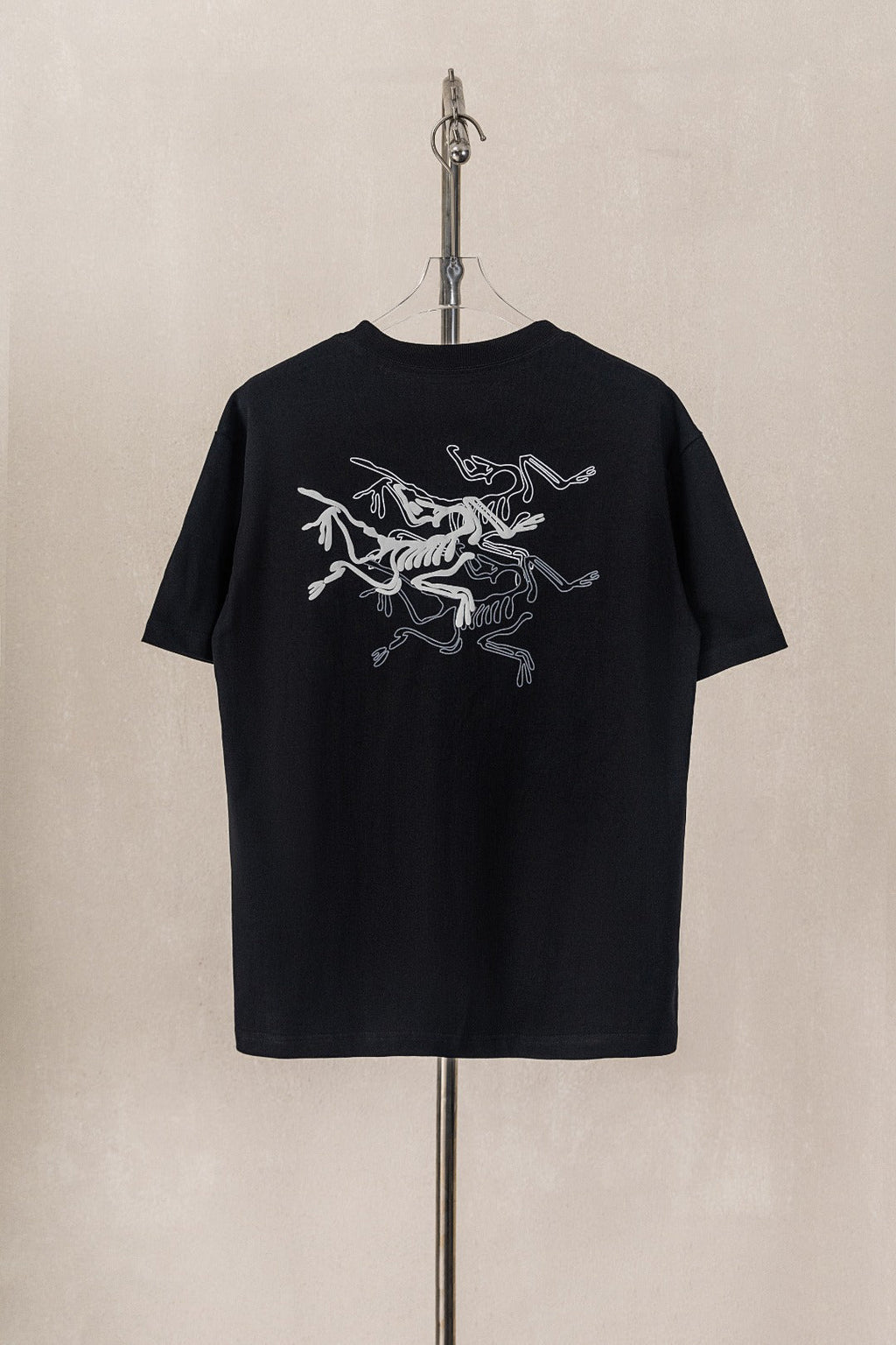 Arc'teryx Minimal Burgundy Text‑Logo Crew‑Neck Short‑Sleeve T‑Shir