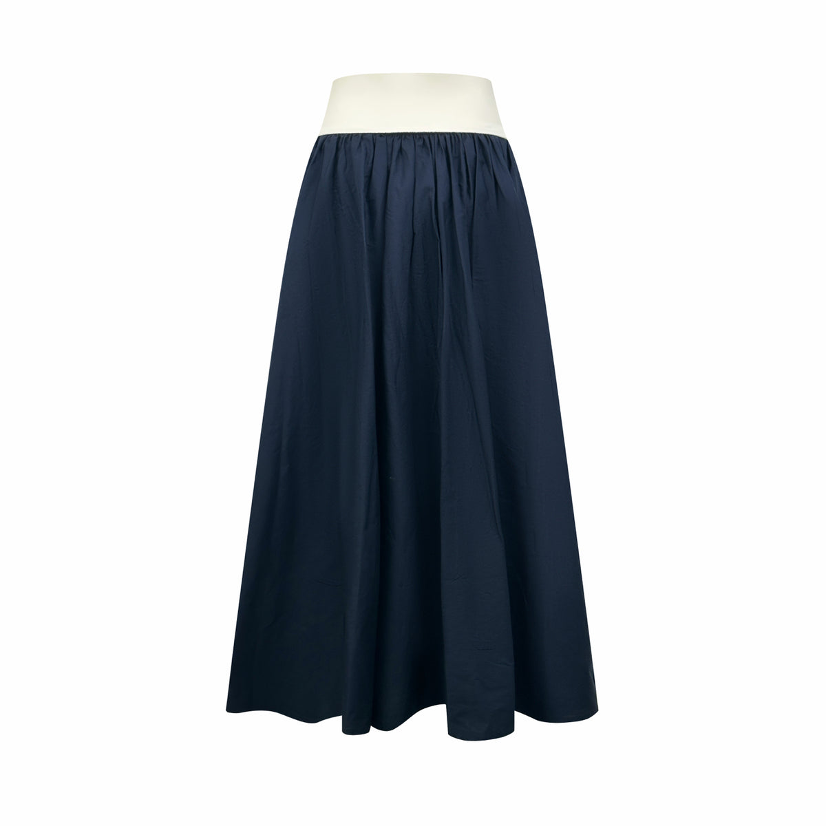 Polo Ralph Lauren Women’s Contrast‑Waistband Maxi A‑Line Skirt With Red Pony Embroidery