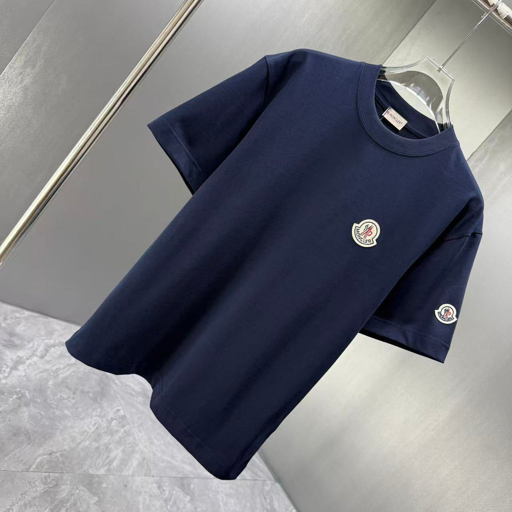 Moncler Classic Badge T-Shirt Navy