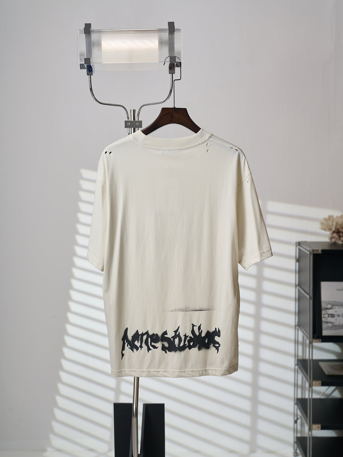 Acne Studios Unisex Graffiti Graphic Short‑Sleeve Crew‑Neck T‑Shirt