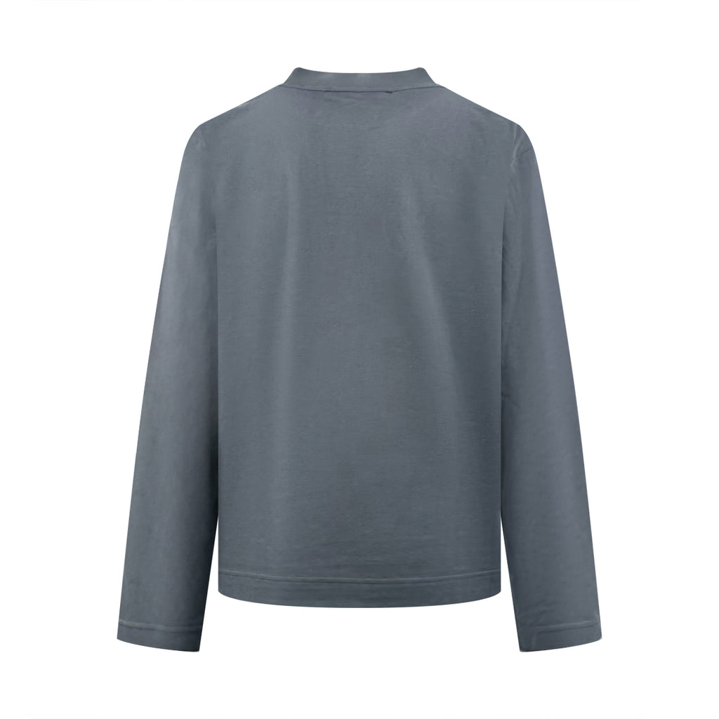 Acne Studios Script‑Graphic Crew Neck Long‑Sleeve Top