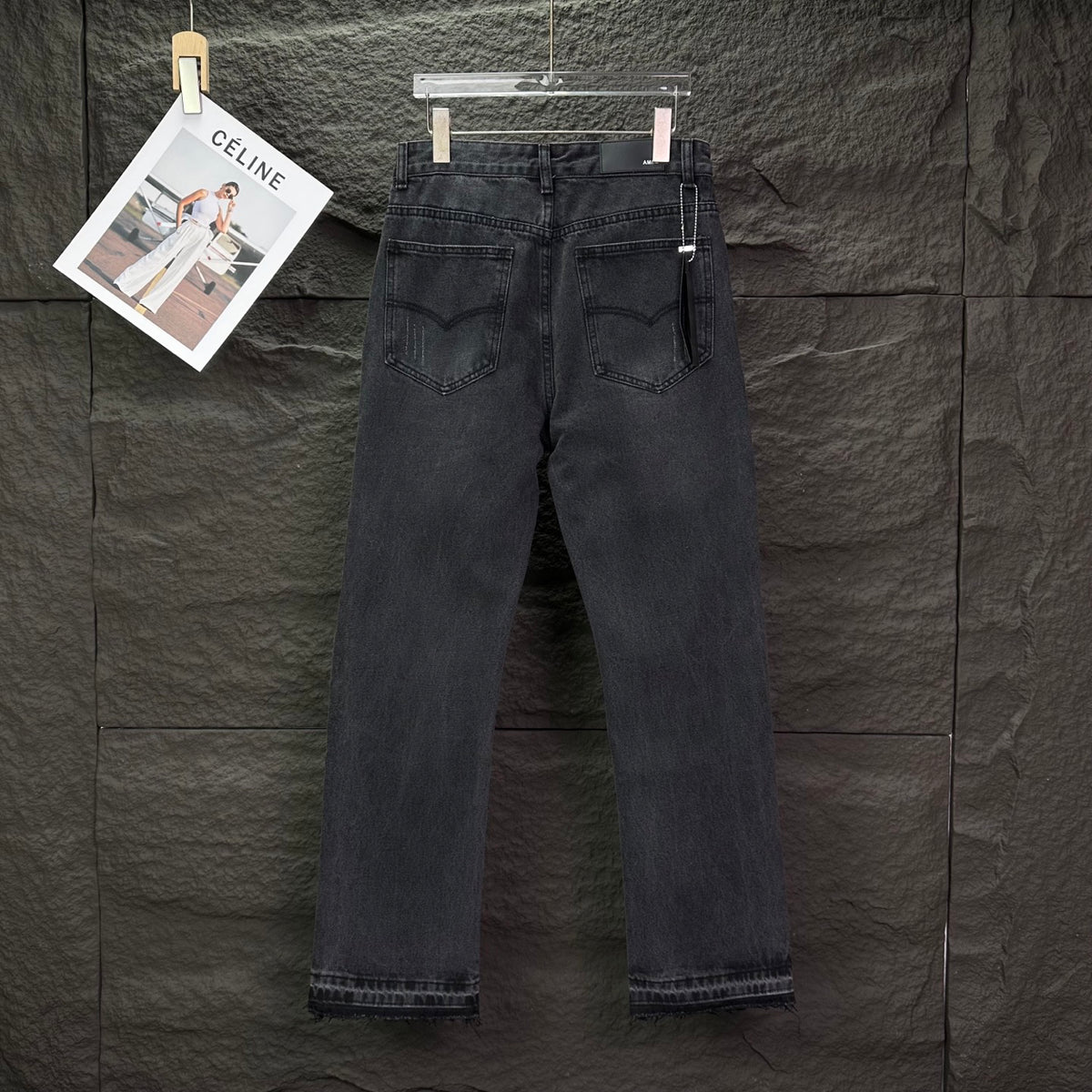 AMIRI Rhinestone‑Embellished Flared Denim Jeans