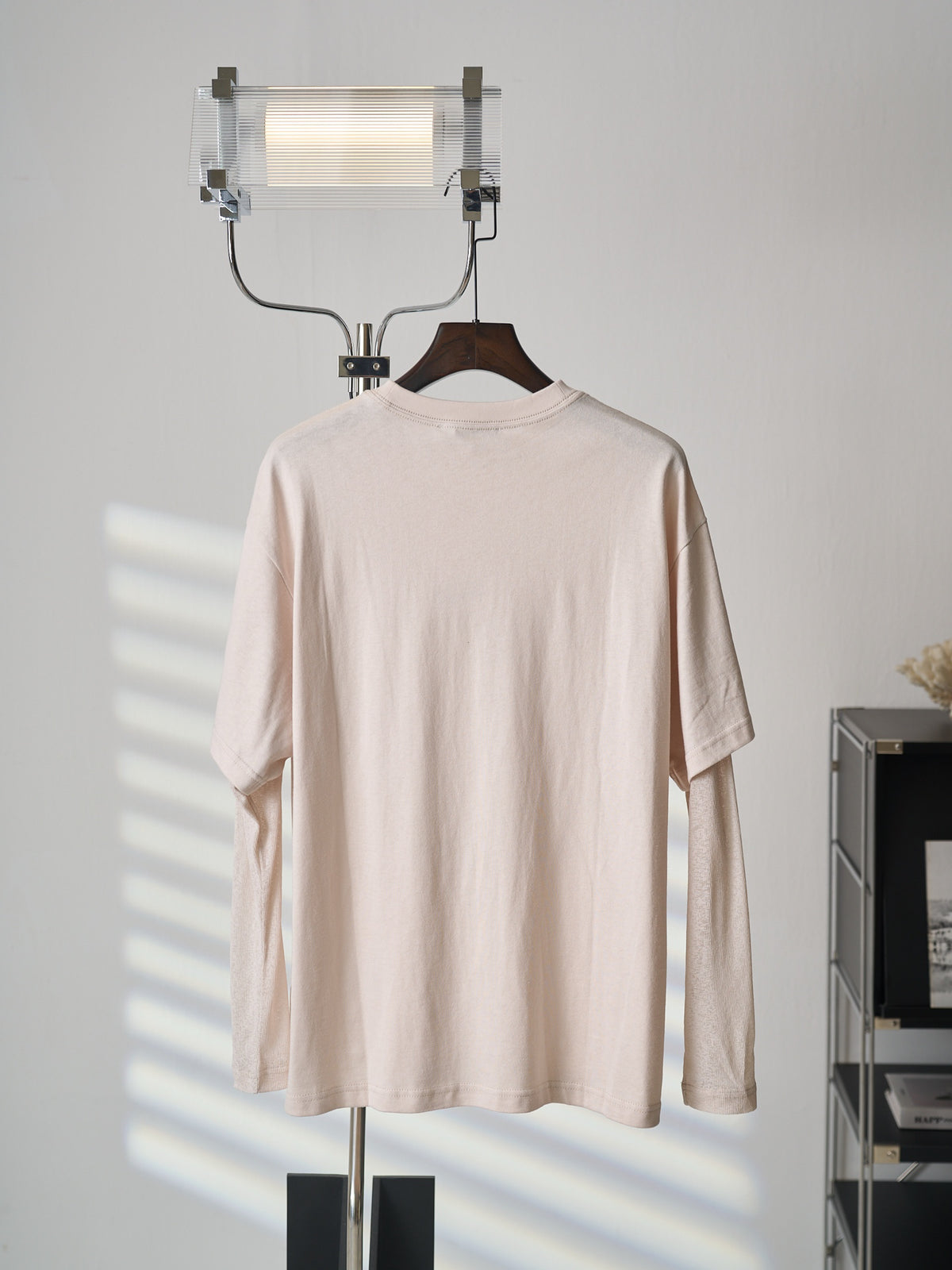 Acne Studios Layered‑Sleeve Frame‑Print T‑Shirt