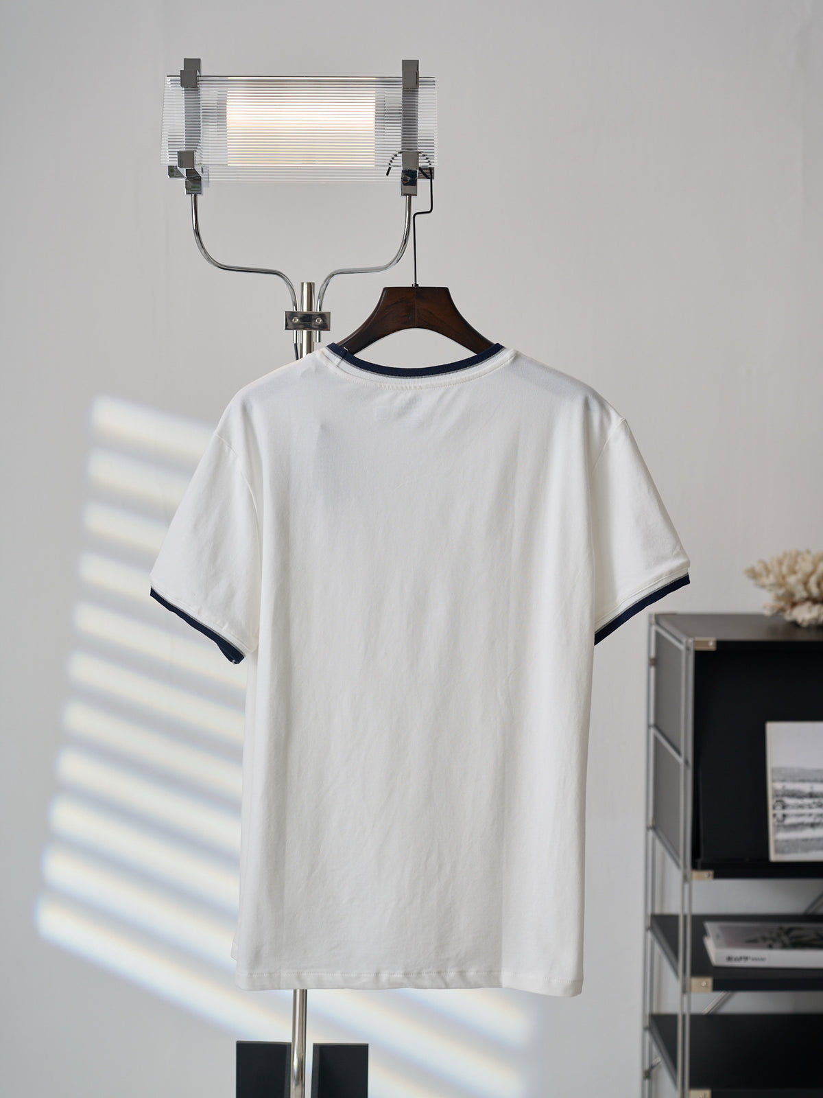 Ralph Lauren Men's Contrast‑Trim Crew‑Neck Short‑Sleeve T‑Shirt, Navy Pony Embroidery
